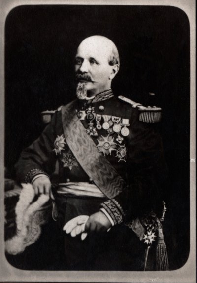 Portrait of Antoine Eugene Alfred Chanzy, French general by French Photographer